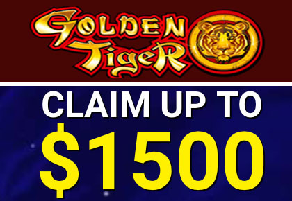 Golden Tiger casino free bonus wheel