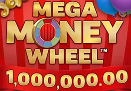 Win $1 million on the Mega Money Wheel