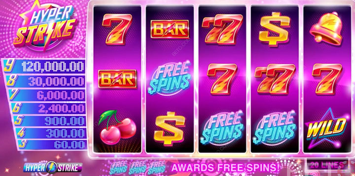 Free Spins on Hyper Strike Slot